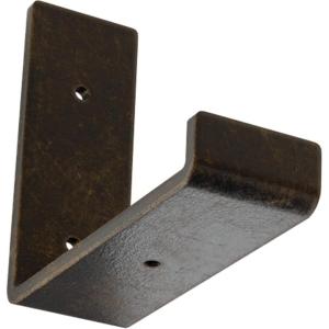 image2quotW x 12quotD x 7quotH Steel Hanging Shelf Bracket UnfinishedAntiqued Brass