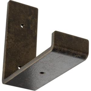image2quotW x 12quotD x 7quotH Steel Hanging Shelf Bracket UnfinishedAntiqued Pale Gold