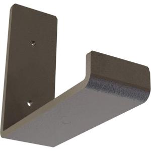image2quotW x 12quotD x 7quotH Steel Hanging Shelf Bracket UnfinishedHammered Dark Bronze