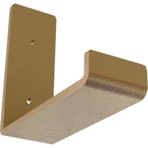 image2quotW x 12quotD x 7quotH Steel Hanging Shelf Bracket UnfinishedHammered Gold