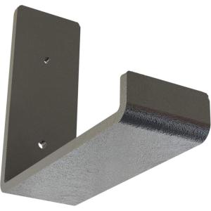 image2quotW x 12quotD x 7quotH Steel Hanging Shelf Bracket UnfinishedHammered Gray