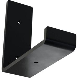 image2quotW x 12quotD x 7quotH Steel Hanging Shelf Bracket UnfinishedPowder Coated Black