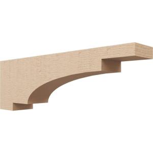 image2quotW x 4quotD x 12quotH Thin Mediterranean Rough Cedar Woodgrain TimberThane Corbel Primed Tan4in W x 24in D x 8in H