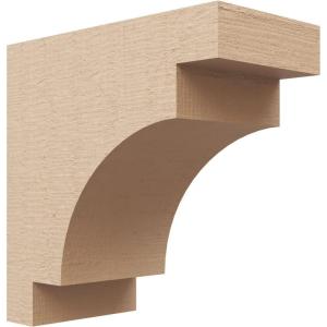 image2quotW x 4quotD x 12quotH Thin Mediterranean Rough Cedar Woodgrain TimberThane Corbel Primed Tan4in W x 8in D x 8in H