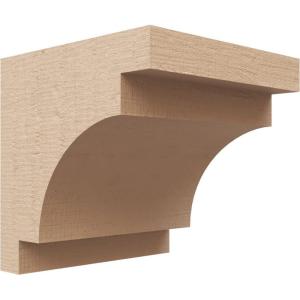 image2quotW x 4quotD x 12quotH Thin Mediterranean Rough Cedar Woodgrain TimberThane Corbel Primed Tan5in W x 5in D x 5in H
