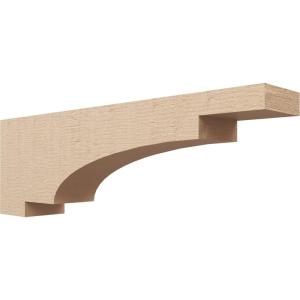 image2quotW x 4quotD x 12quotH Thin Mediterranean Rough Cedar Woodgrain TimberThane Corbel Primed Tan6in W x 36in D x 12in H