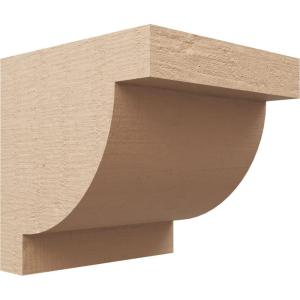 image2quotW x 4quotD x 4quotH Classic Alpine Rough Cedar Woodgrain TimberThane Corbel Primed Tan11in W x 11in D x 11in H