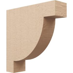 image2quotW x 4quotD x 4quotH Classic Alpine Rough Cedar Woodgrain TimberThane Corbel Primed Tan4in W x 16in D x 16in H