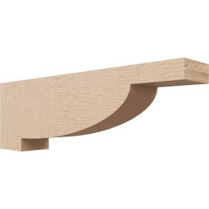 image2quotW x 4quotD x 4quotH Classic Alpine Rough Cedar Woodgrain TimberThane Corbel Primed Tan4in W x 24in D x 8in H