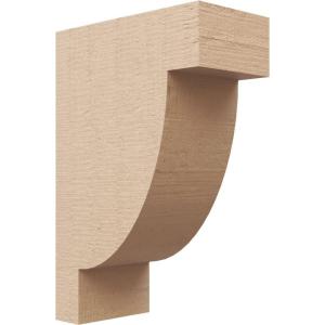 image2quotW x 4quotD x 4quotH Classic Alpine Rough Cedar Woodgrain TimberThane Corbel Primed Tan4in W x 8in D x 12in H