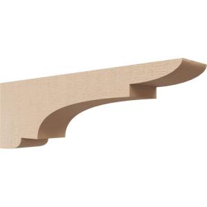image2quotW x 6quotD x 4quotH Classic New Brighton Rough Cedar Woodgrain TimberThane Corbel Primed Tan2in W x 12in D x 4in H