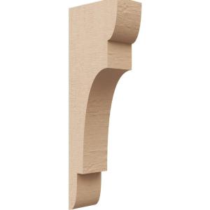 image2quotW x 6quotD x 4quotH Classic New Brighton Rough Cedar Woodgrain TimberThane Corbel Primed Tan2in W x 4in D x 12in H