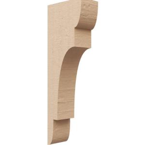 image2quotW x 6quotD x 4quotH Classic New Brighton Rough Cedar Woodgrain TimberThane Corbel Primed Tan3in W x 6in D x 18in H