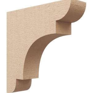 image2quotW x 6quotD x 4quotH Classic New Brighton Rough Cedar Woodgrain TimberThane Corbel Primed Tan4in W x 16in D x 16in H