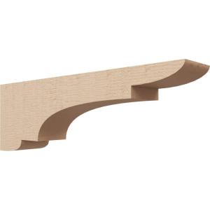 image2quotW x 6quotD x 4quotH Classic New Brighton Rough Cedar Woodgrain TimberThane Corbel Primed Tan4in W x 24in D x 8in H
