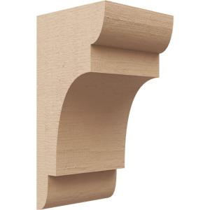 image2quotW x 6quotD x 4quotH Classic New Brighton Rough Cedar Woodgrain TimberThane Corbel Primed Tan4in W x 4in D x 8in H