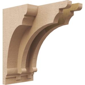 image3quotW x 6quotD x 9quotH Classic Hughes Rough Cedar Woodgrain TimberThane Corbel Primed Tan2in W x 4in D x 8in H