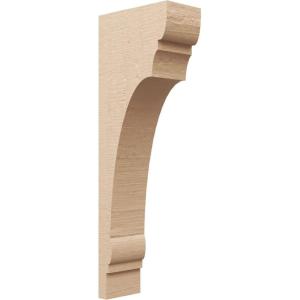 image3quotW x 6quotD x 9quotH Classic Hughes Rough Cedar Woodgrain TimberThane Corbel Primed Tan6in W x 12in D x 36in H