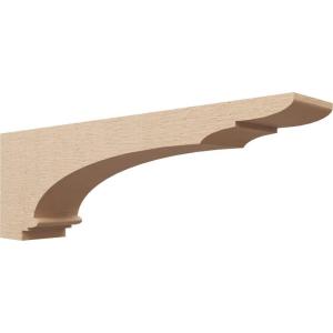image3quotW x 6quotD x 9quotH Classic Hughes Rough Cedar Woodgrain TimberThane Corbel Primed Tan6in W x 36in D x 12in H