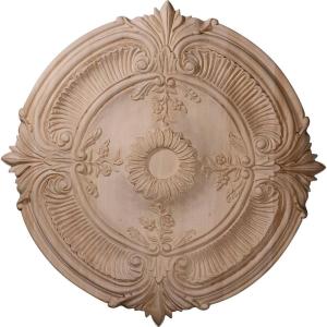imageEkena Millwork 16quotOD x 1 18quotP Carved Acanthus Leaf Ceiling Medallion Maple Fits Canopies up to 2quotCherry