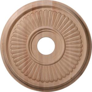 imageEkena Millwork 16quotOD x 3 78quotID x 1 18quotP Carved Berkshire Ceiling Medallion Maple Fits Canopies up to 5 14quotMaple