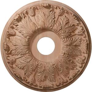 imageEkena Millwork 16quotOD x 3 78quotID x 1 18quotP Carved Florentine Ceiling Medallion Maple Fits Canopies up to 5 38quotCherry