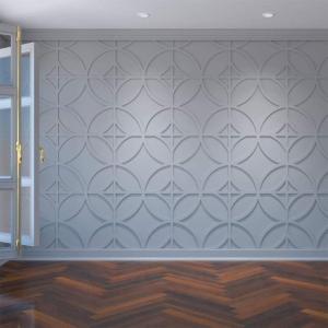 imageEkena Millwork 23 38quotW x 23 38quotH x 38quotT Large Crosby Decorative Fretwork Wall Panels in Architectural Grade PVCWhite