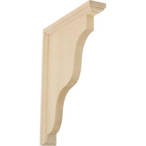 imageEkena Millwork BKT03X07X09HAMA Hamilton Traditional Wood Brackets 3 12quotW x 7quotD x 9quotH  MapleRed Oak