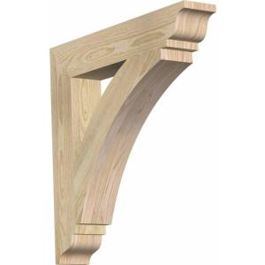 imageEkena Millwork BKT04X18X18THR01SWR Thorton Traditional Smooth Bracket 35quot Width x 18quot Depth x 18quot Height Western Red Cedar24D x 24H