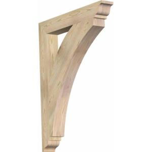 imageEkena Millwork BKT04X18X18THR01SWR Thorton Traditional Smooth Bracket 35quot Width x 18quot Depth x 18quot Height Western Red Cedar30D x 38H