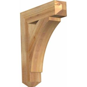 imageEkena Millwork BKT04X18X22THR04RWR Thorton Craftsman Rough Sawn Bracket 4quot Width x 18quot Depth x 22quot Height Western Red Cedar