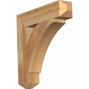 imageEkena Millwork BKT04X20X20THR04RWR Thorton Craftsman Rough Sawn Bracket 4quot Width x 20quot Depth x 20quot Height Western Red Cedar