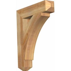 imageEkena Millwork BKT04X20X24THR04RWR Thorton Craftsman Rough Sawn Bracket 4quot Width x 20quot Depth x 24quot Height Western Red Cedar