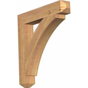 imageEkena Millwork BKT04X24X24THR04SWR Thorton Craftsman Smooth Bracket 35quot Width x 24quot Depth x 24quot Height Western Red Cedar