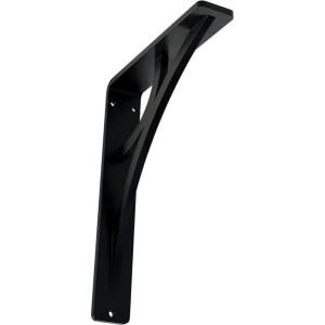 imageEkena Millwork BKTM01X10X12SGLABZ Metal Bracket 1 12quot W x 10quot D x 12quot H Antiqued BronzePowder Coated Black