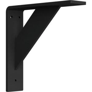 imageEkena Millwork BKTM02X08X08TRHBL 2quotW x 8quotD x 8quotH Traditional Steel Bracket Hammered Black
