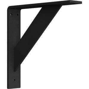 imageEkena Millwork BKTM02X10X10TRHBL 2quotW x 10quotD x 10quotH Traditional Steel Bracket Hammered Black