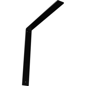 imageEkena Millwork BKTM02X18X18HAHBL 2 inch W x 18 inch D x 18 inch H Hamilton Steel Bracket Hammered Black