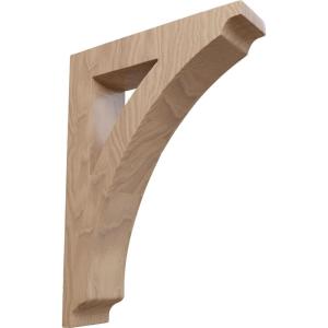 imageEkena Millwork BKTW01X07X10THRW Medium Thorton Wood Wood Brackets 1 34quotW x 7 12quotD x 10 12quotH  RubberwoodMahogany