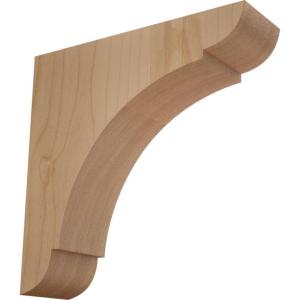imageEkena Millwork BKTW01X10X10OLRW Large Olympic Wood Wood Brackets 1 34quotW x 10quotD x 10quotH  RubberwoodAlder