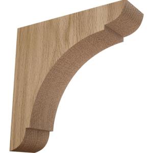 imageEkena Millwork BKTW01X10X10OLRW Large Olympic Wood Wood Brackets 1 34quotW x 10quotD x 10quotH  RubberwoodRed Oak