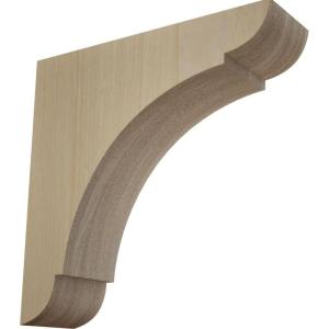 imageEkena Millwork BKTW01X10X10OLRW Large Olympic Wood Wood Brackets 1 34quotW x 10quotD x 10quotH  RubberwoodRubberwood