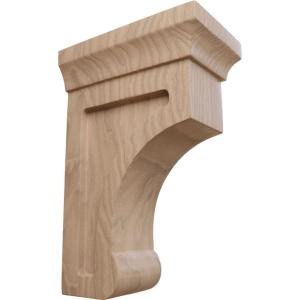 imageEkena Millwork BKTW02X07X10GORW Large Gomez Wood Wood Brackets 2 12quotW x 7quotD x 10quotH  RubberwoodMahogany