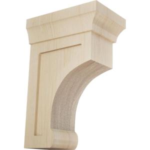 imageEkena Millwork BKTW02X07X10GORW Large Gomez Wood Wood Brackets 2 12quotW x 7quotD x 10quotH  RubberwoodRubberwood
