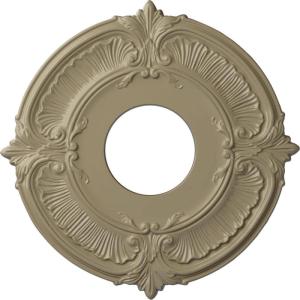 imageEkena Millwork CM12AT Attica Ceiling Medallion 12 34quotOD x 4quotID x 12quotP Fits Canopies up to 4quot Primed WhiteGobi Desert Flat Finish