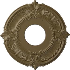 imageEkena Millwork CM12AT Attica Ceiling Medallion 12 34quotOD x 4quotID x 12quotP Fits Canopies up to 4quot Primed WhiteMississippi Mud Flat Finish