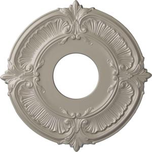 imageEkena Millwork CM12AT Attica Ceiling Medallion 12 34quotOD x 4quotID x 12quotP Fits Canopies up to 4quot Primed WhitePearl White Metallic Series