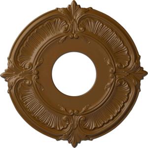 imageEkena Millwork CM12AT Attica Ceiling Medallion 12 34quotOD x 4quotID x 12quotP Fits Canopies up to 4quot Primed WhiteSmokey Topaz Flat Finish