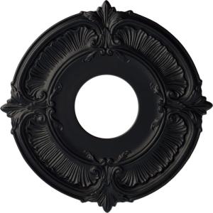 imageEkena Millwork CM12AT Attica Ceiling Medallion 12 34quotOD x 4quotID x 12quotP Fits Canopies up to 4quot Primed WhiteSteel Gray Metallic Series