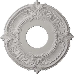 imageEkena Millwork CM12AT Attica Ceiling Medallion 12 34quotOD x 4quotID x 12quotP Fits Canopies up to 4quot Primed WhiteUltra Pure White Flat Finish